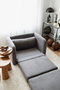 Atelier Del Sofa Nest - Sofá-Cama de 1 Plaza en Terciopelo Gris